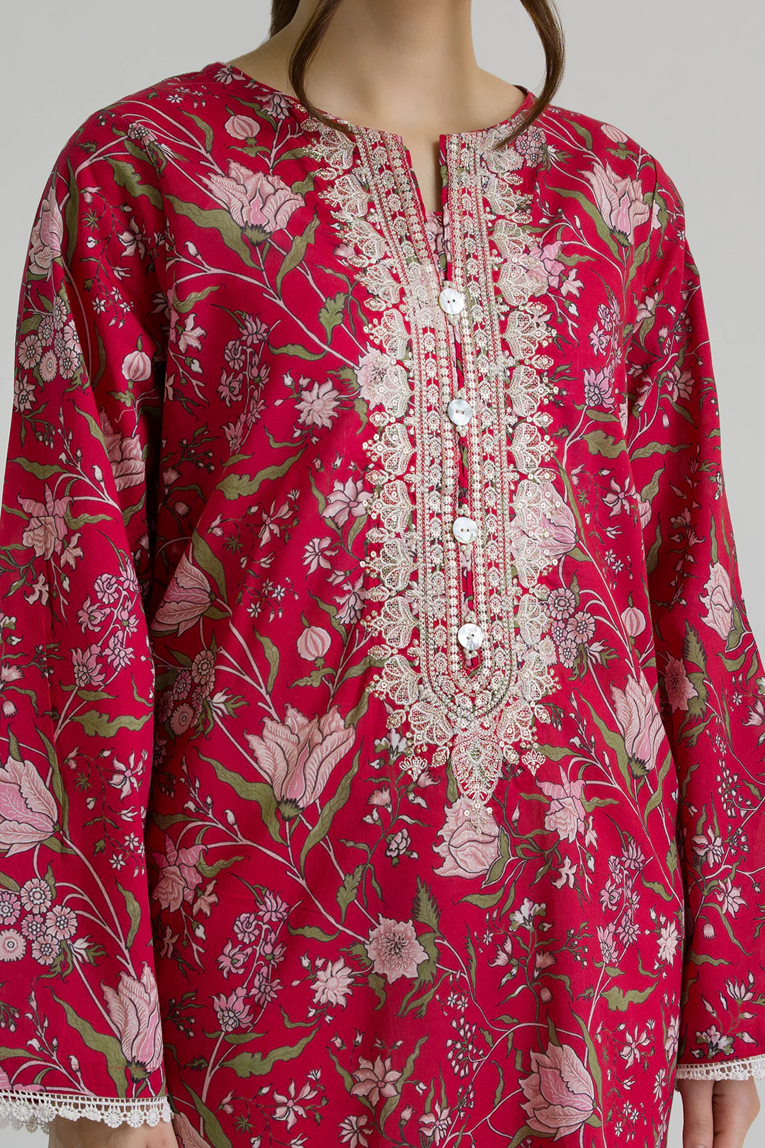 Embroidered Kurta Dupatta - 2041 - Image 2