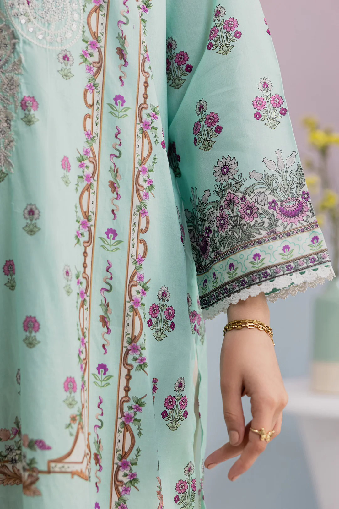 Embroidered Kurta Dupatta - 2125 - Image 5