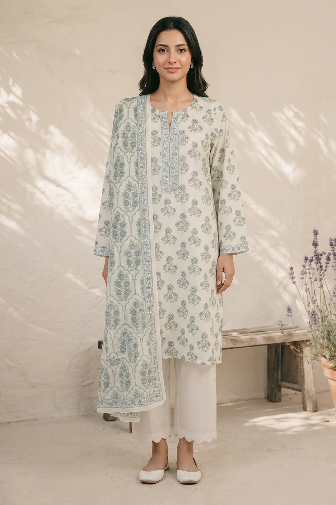 Kurta Dupatta - 2402 - Image 3