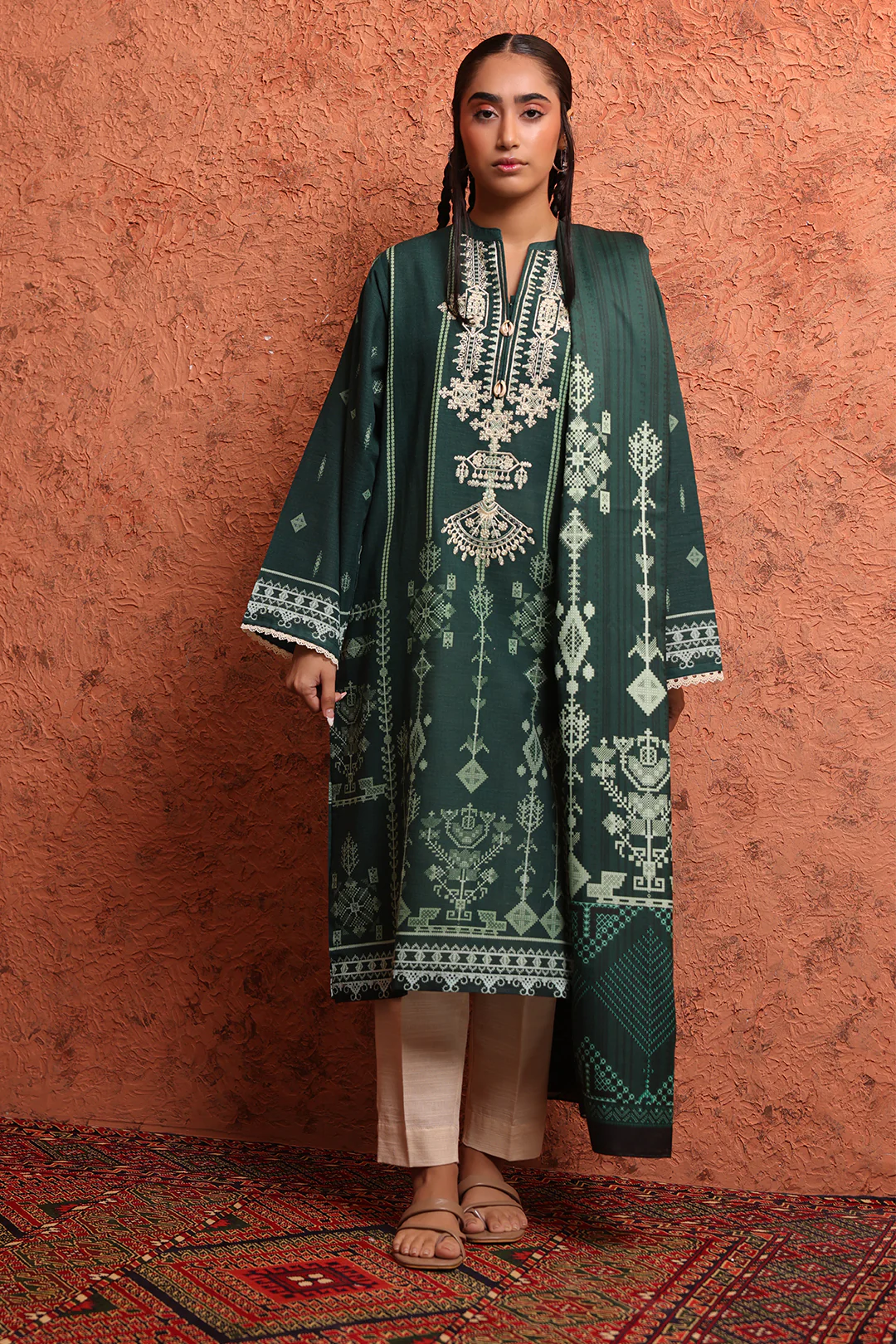 Kurta Shawl- 1452 - Image 2