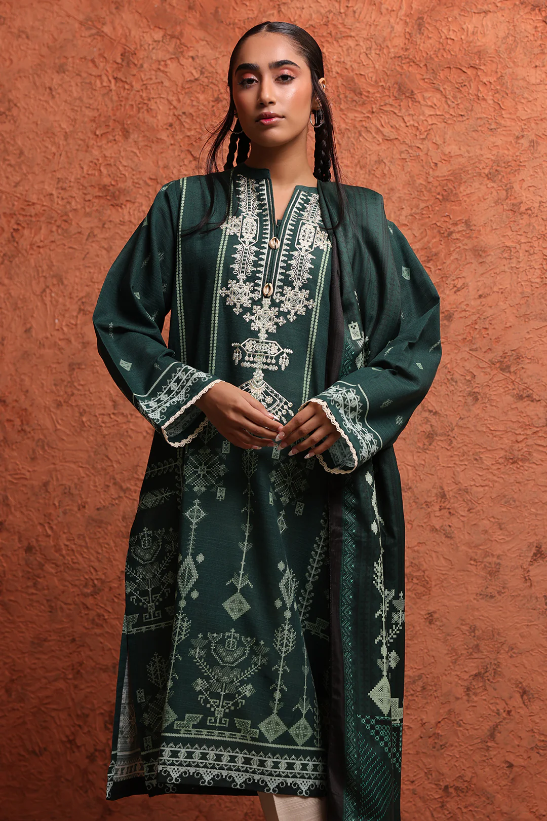 Kurta Shawl- 1452 - Image 3