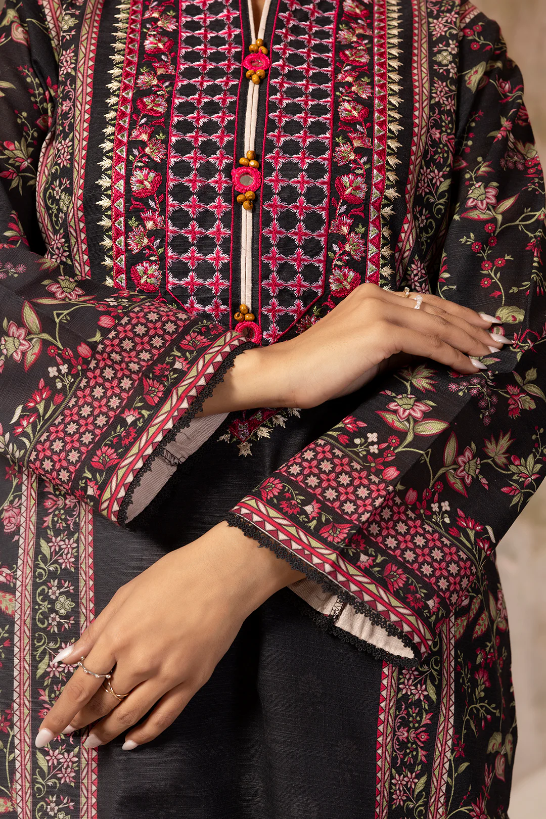 Embroidered Kurta Dupatta - 3146 - Image 6