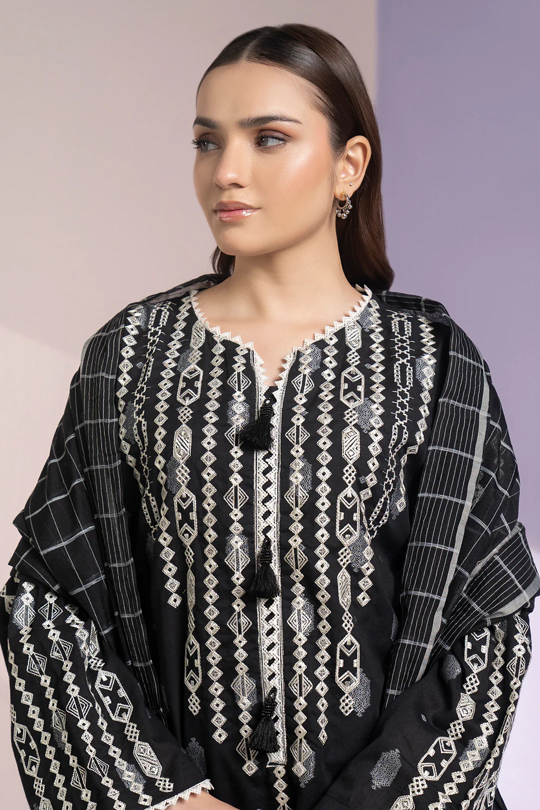 Embroidered Kurta Dupatta - 3349 - Image 2
