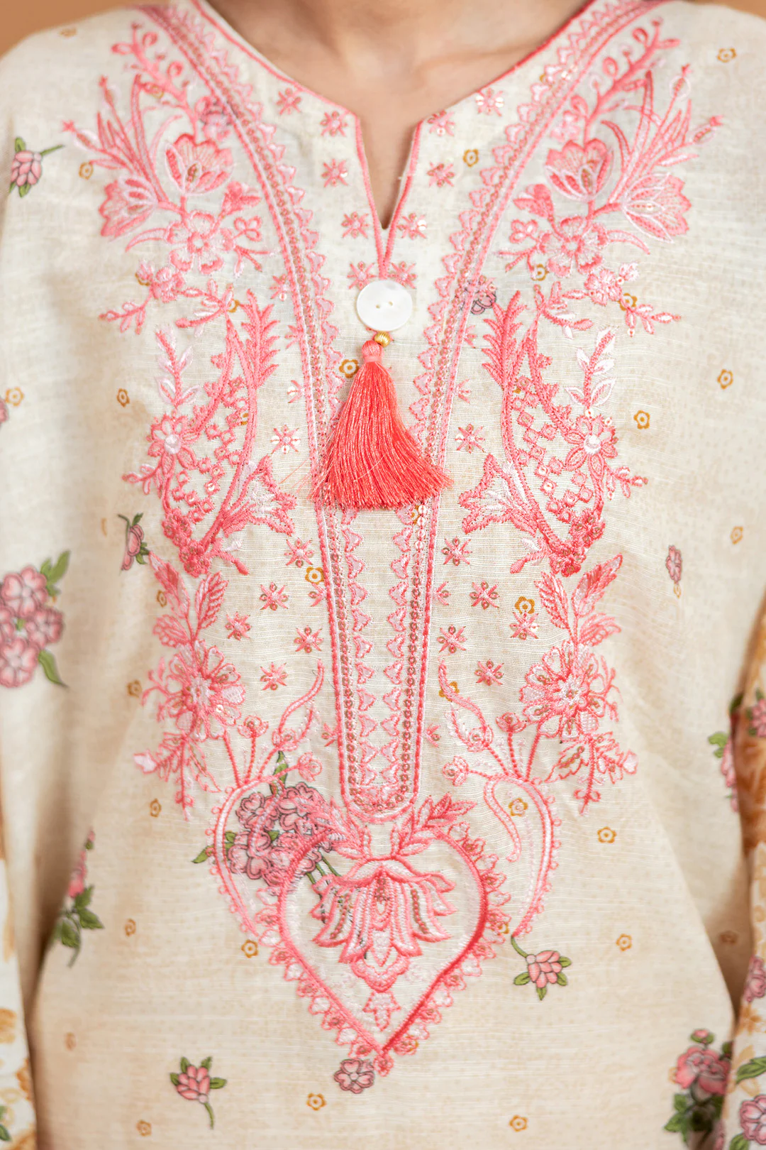 Embroidered Kurta Dupatta - 2773 - Image 6