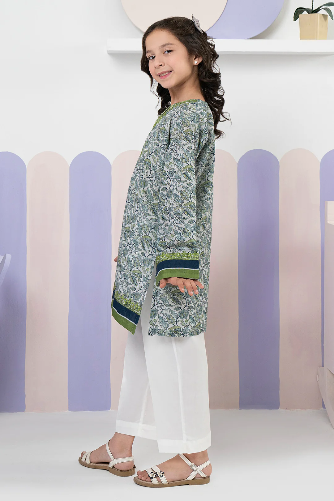 Embroidered Kurta - 1695 - Image 3