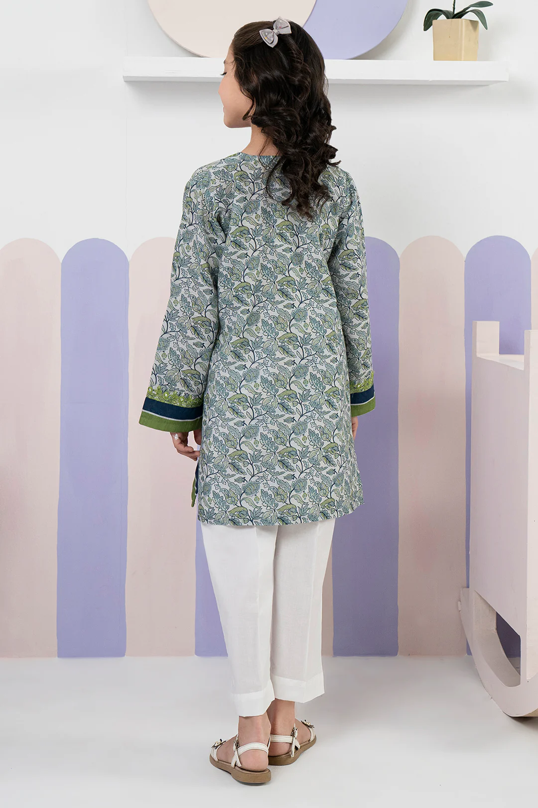 Embroidered Kurta - 1695 - Image 7