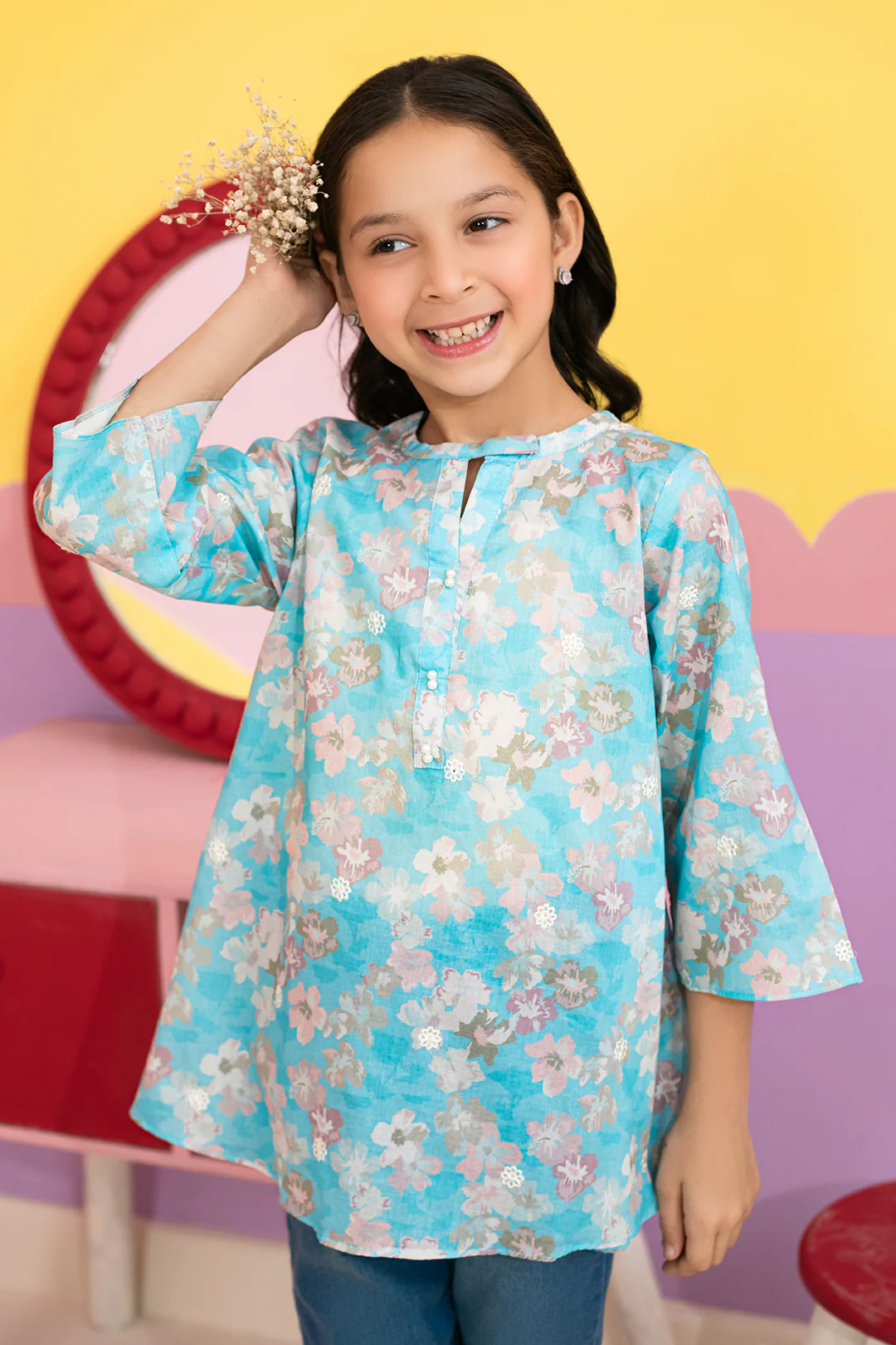 Embroidered Kurta - 1400 - Image 3
