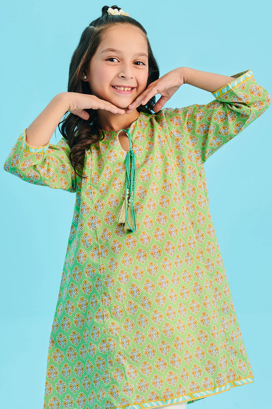 Embroidered Kurta - 1401 - Image 3