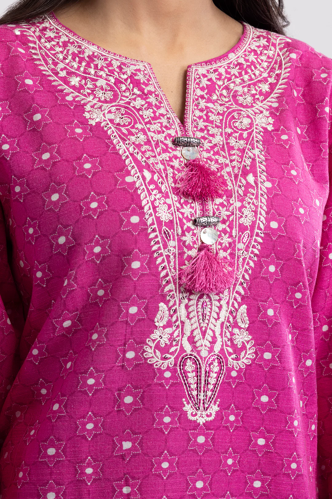 Embroidered Kurta Shawl Trouser - 2952 - Image 6