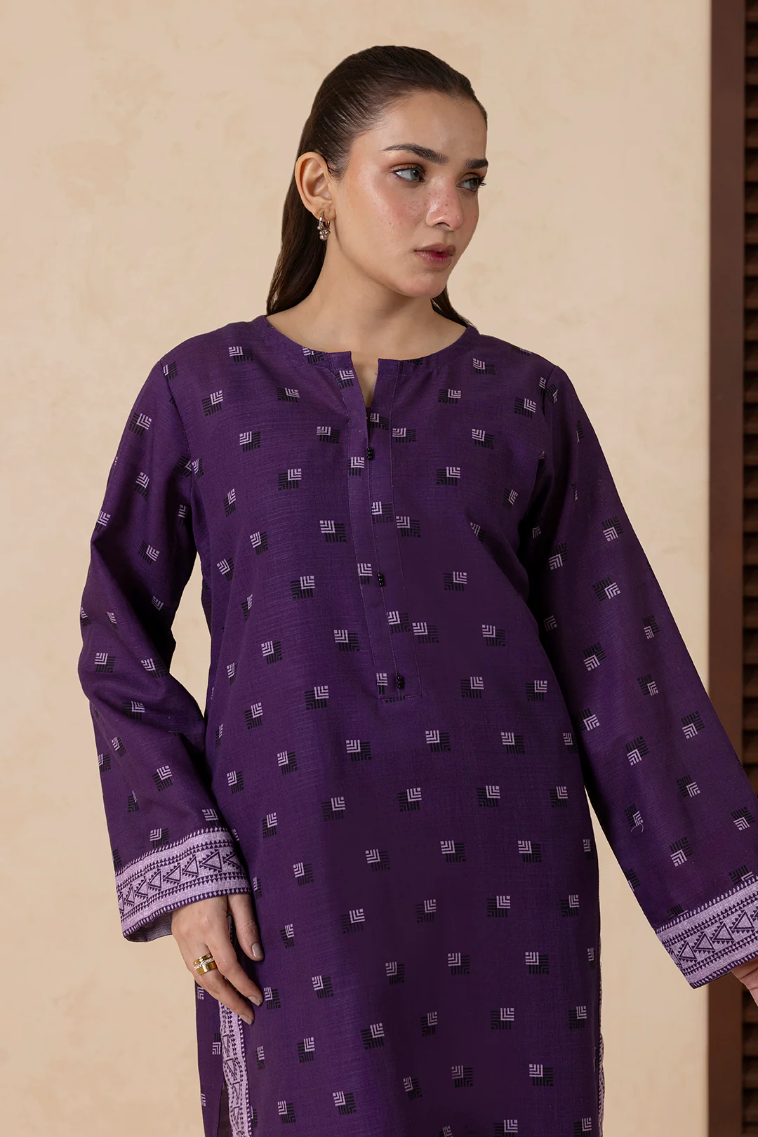 Kurta Shawl Trouser - 2870 - Image 2