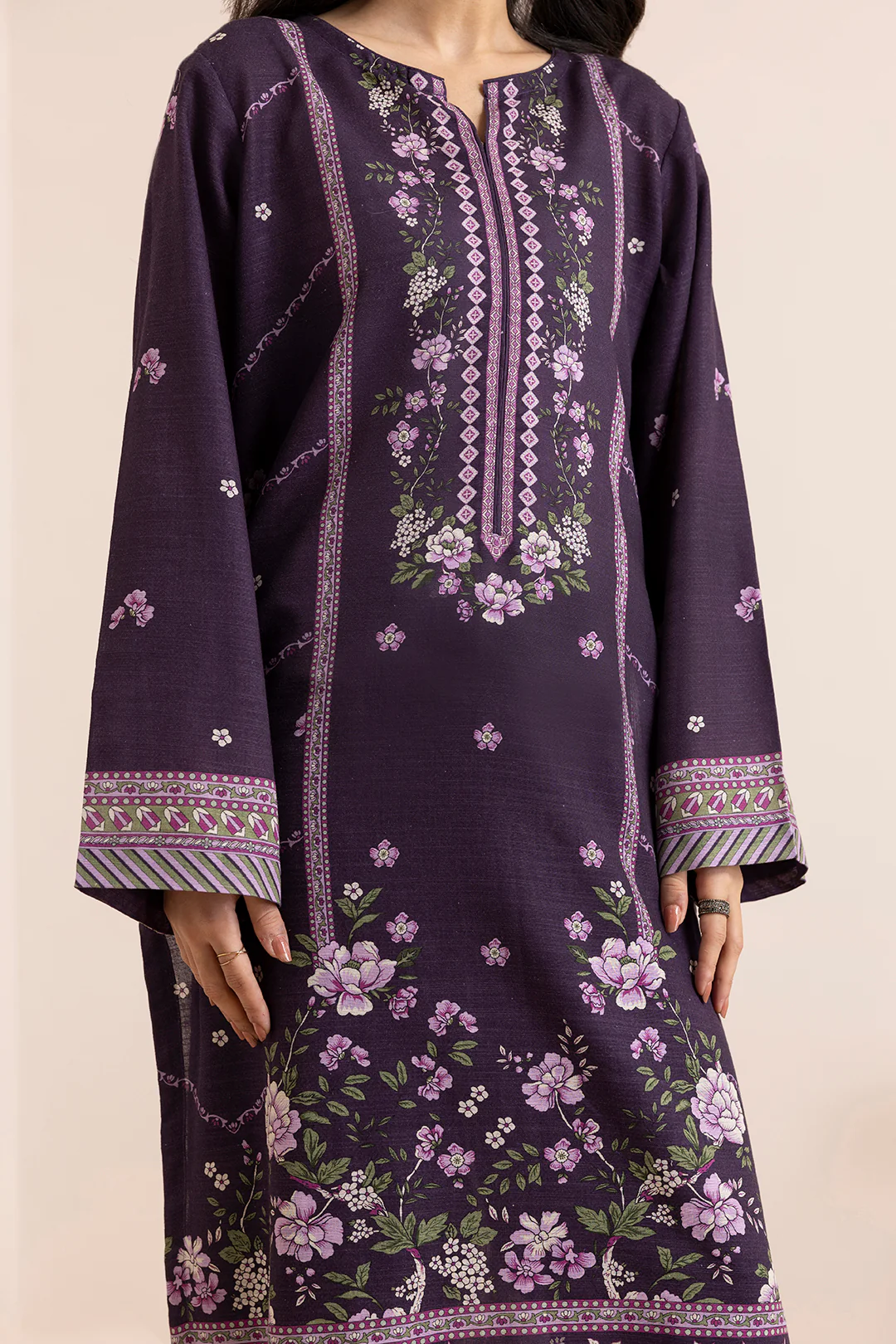 Kurta Shawl Trouser - 2872 - Image 4