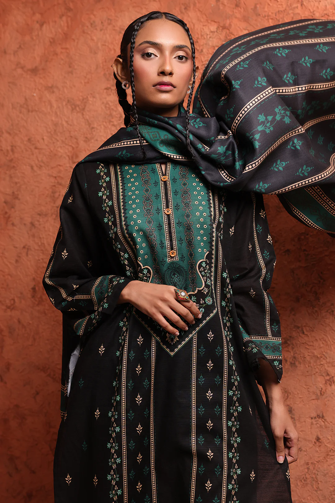 Kurta Shawl - 1445 - Image 3