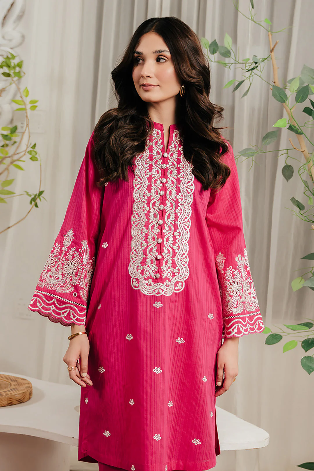 Embroidered Kurta Trouser - 0890 - Image 3