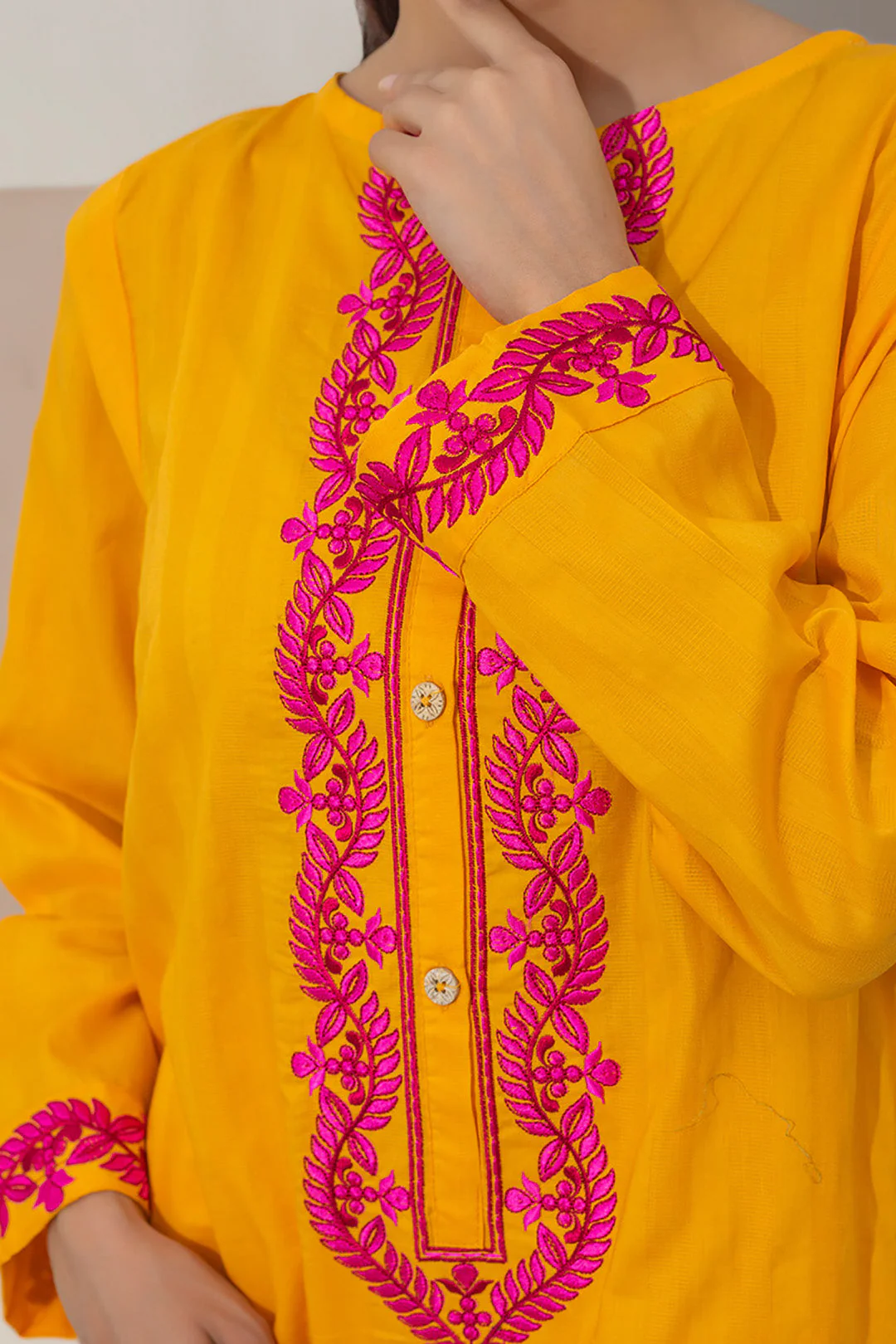 Embroidered Kurta Trouser - 0924 - Image 4
