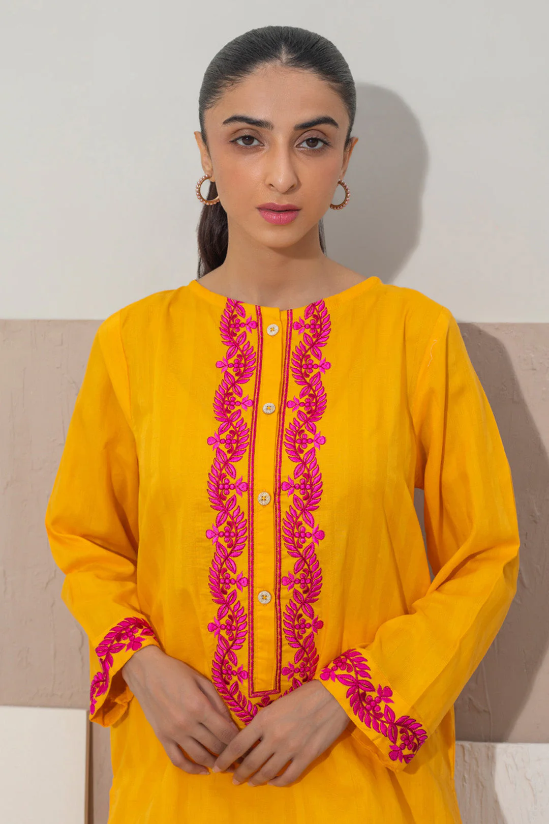 Embroidered Kurta Trouser - 0924 - Image 6