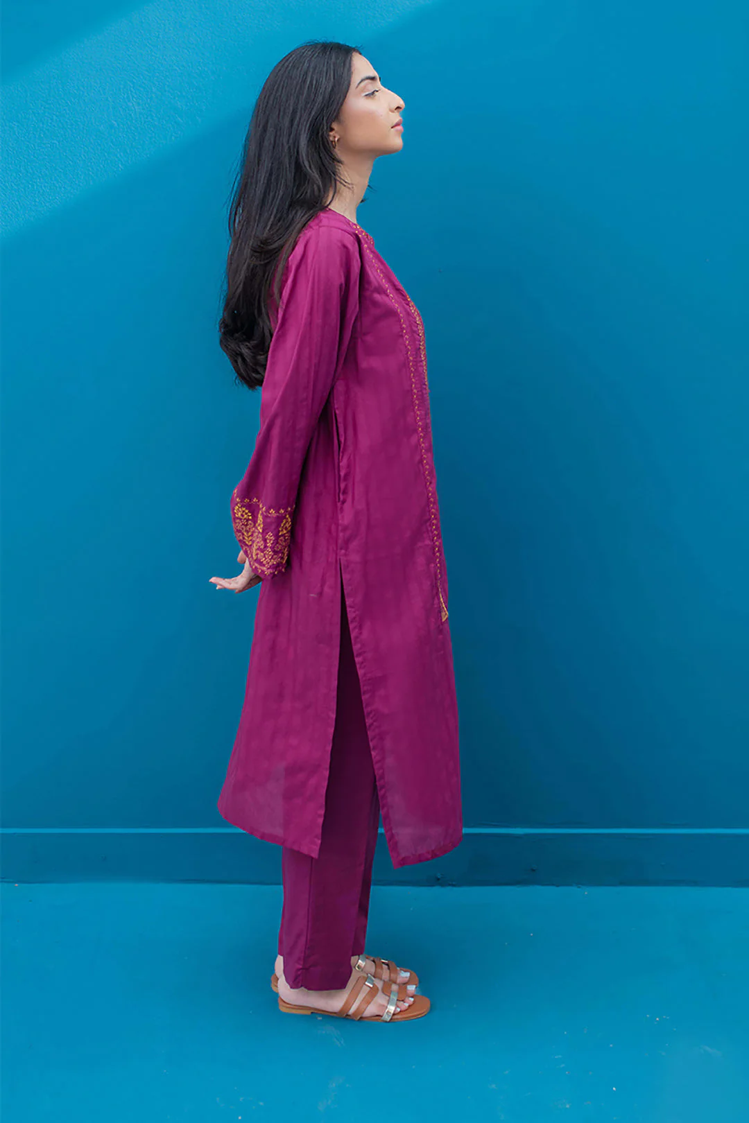 Embroidered Kurta Trouser - 1159 - Image 3