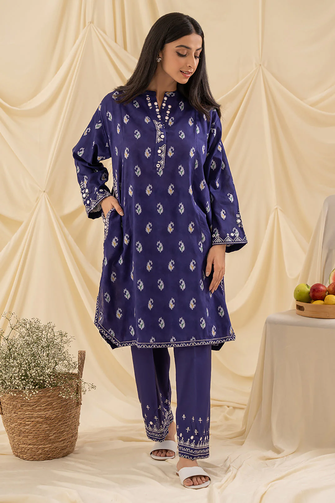 Embroidered Kurta Trouser - 1246 - Image 2