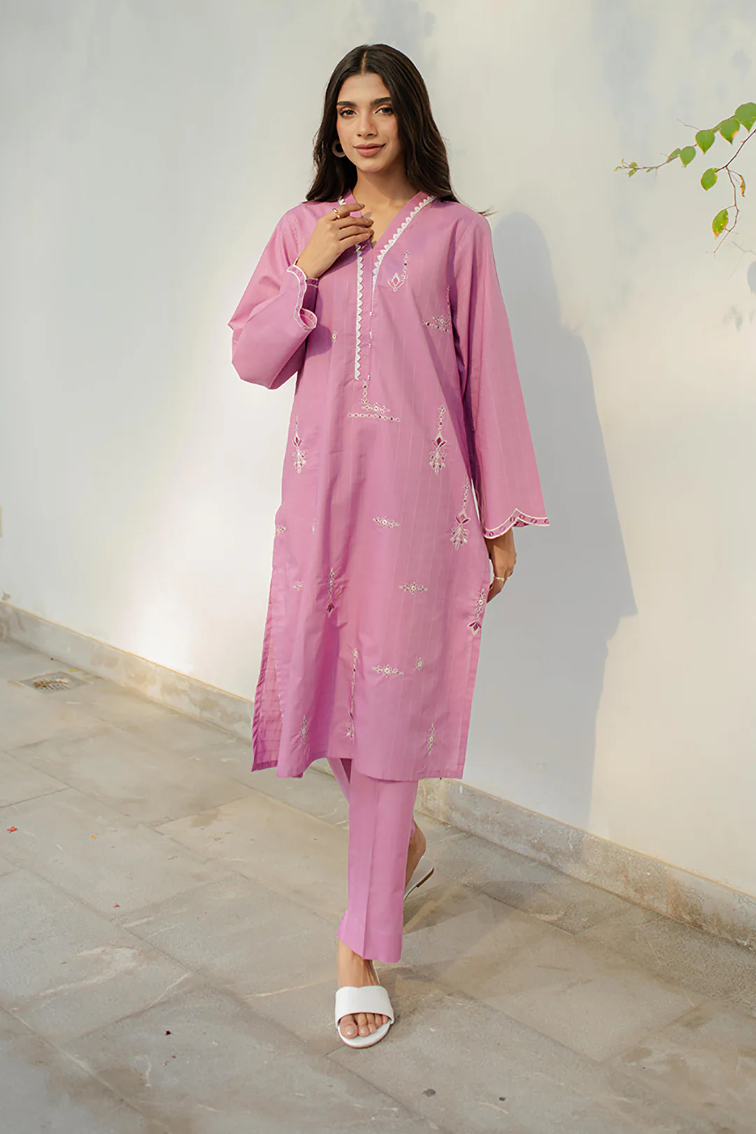 Embroidered Kurta Trouser - 1485 - Image 2