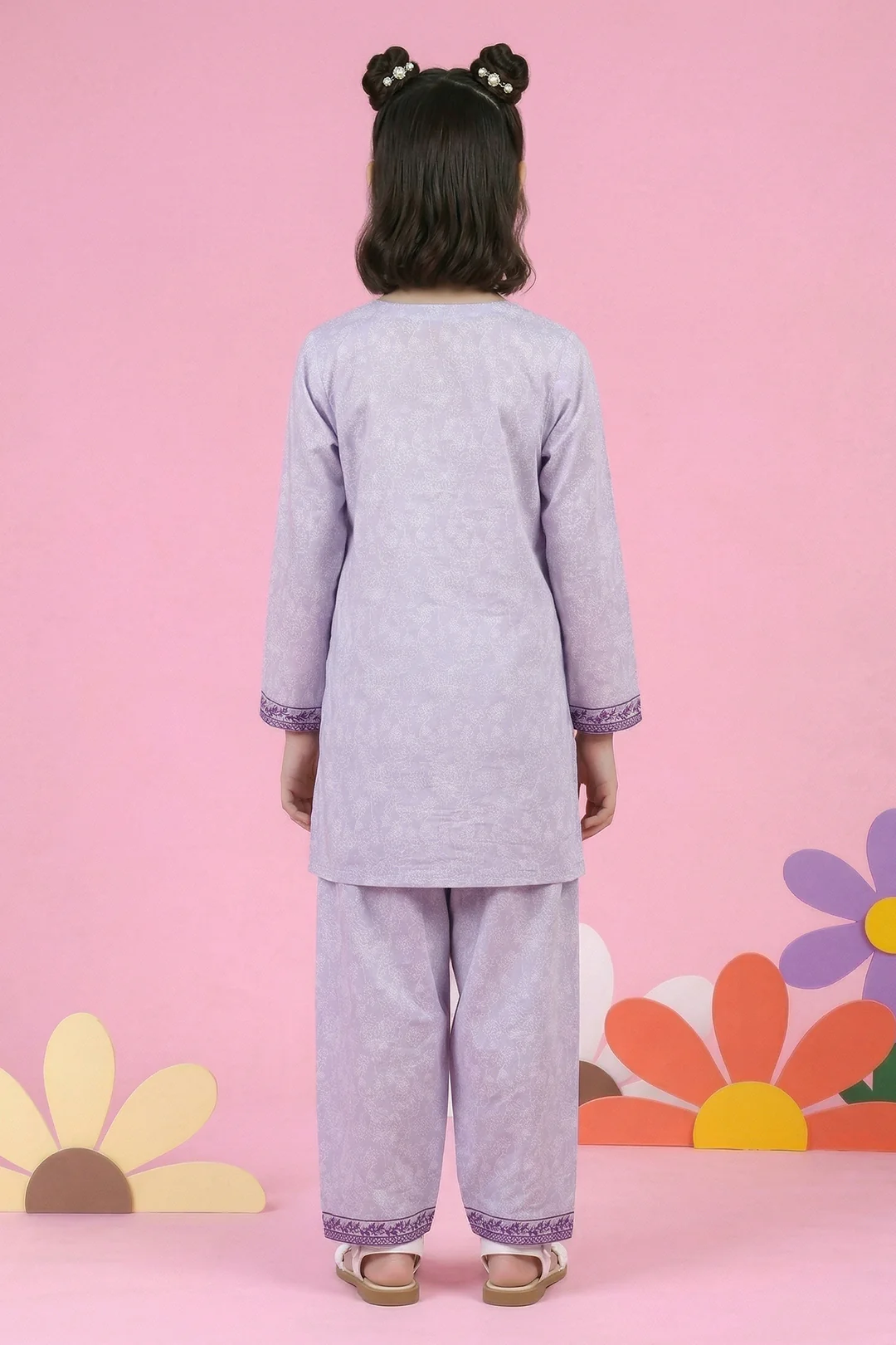 Embroidered Kurta Trouser - 2435 - Image 6
