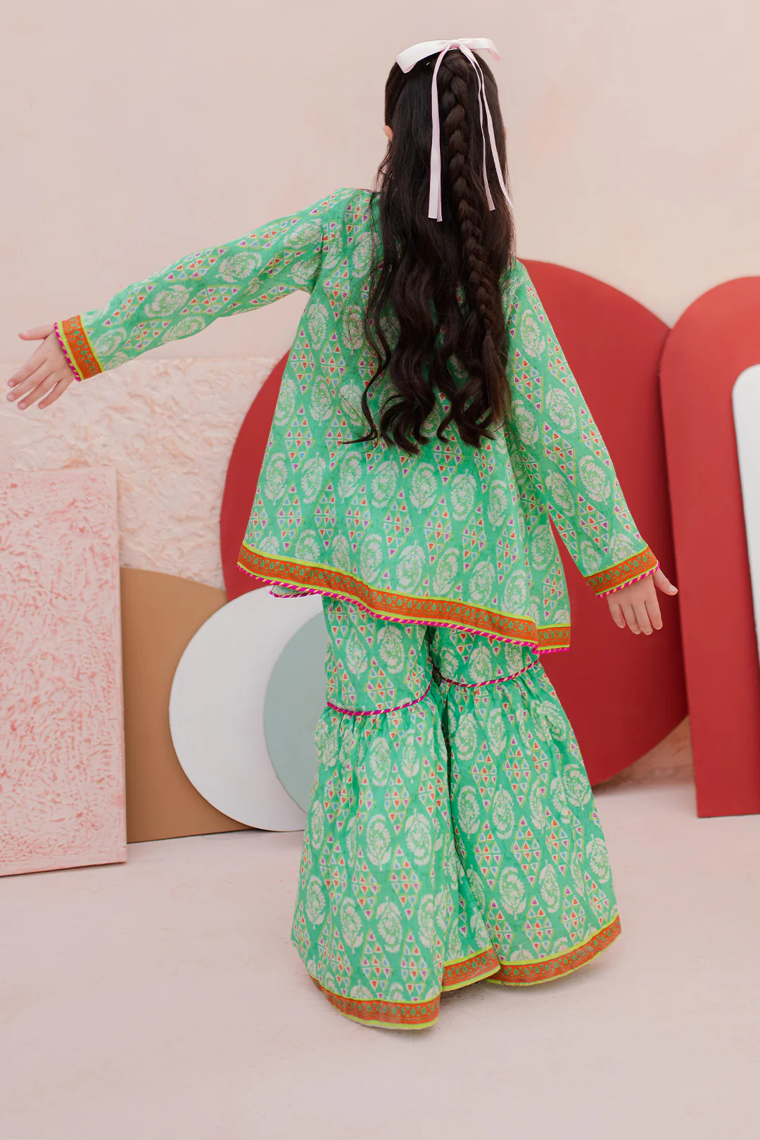 Embroidered Kurta Trouser - 2469 - Image 6