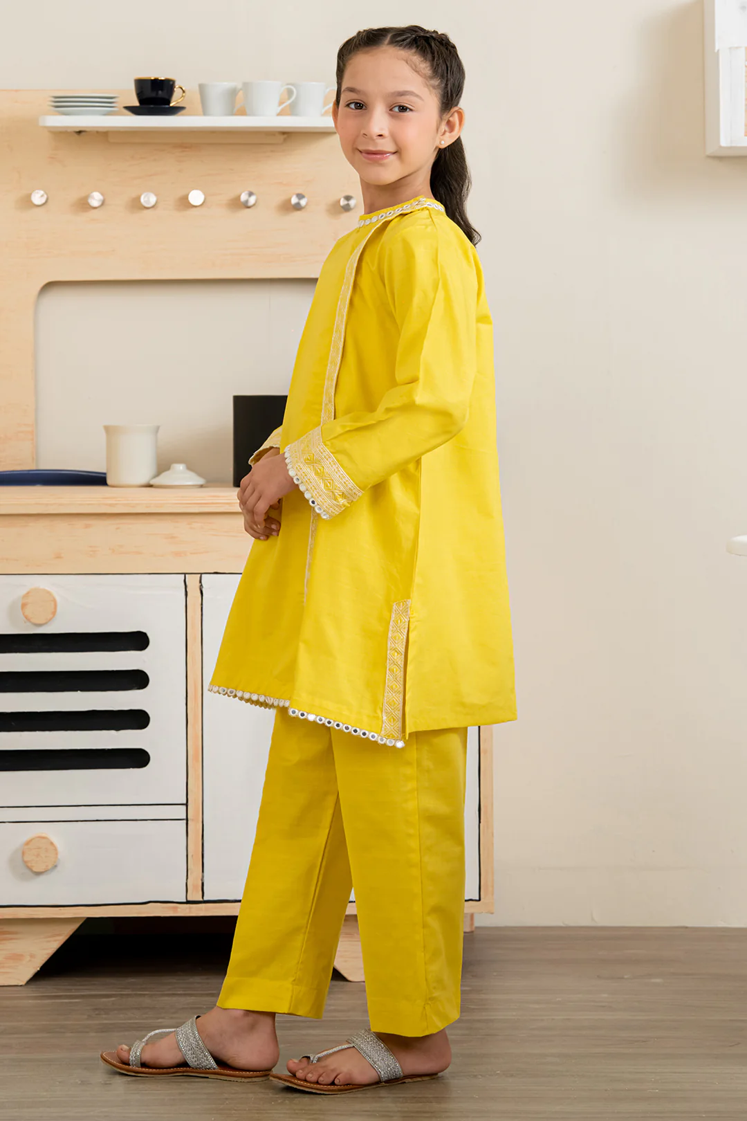 Embroidered Kurta Trouser - 2189 - Image 3