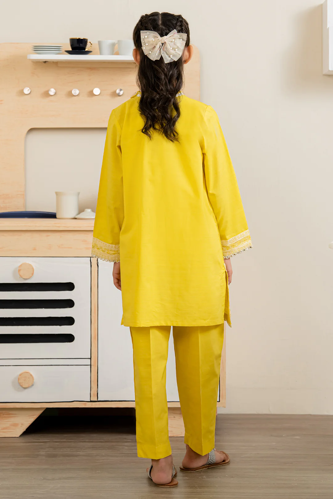 Embroidered Kurta Trouser - 2189 - Image 9