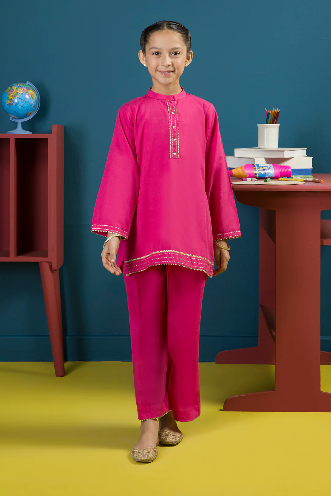 Embroidered Kurta Trouser - 2204 - Image 5