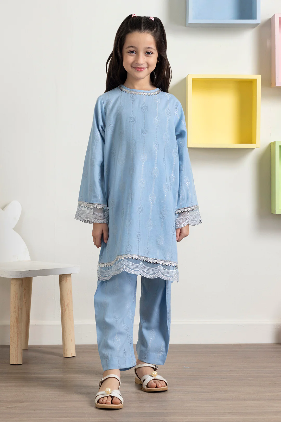 Embroidered Kurta Trouser - 2207