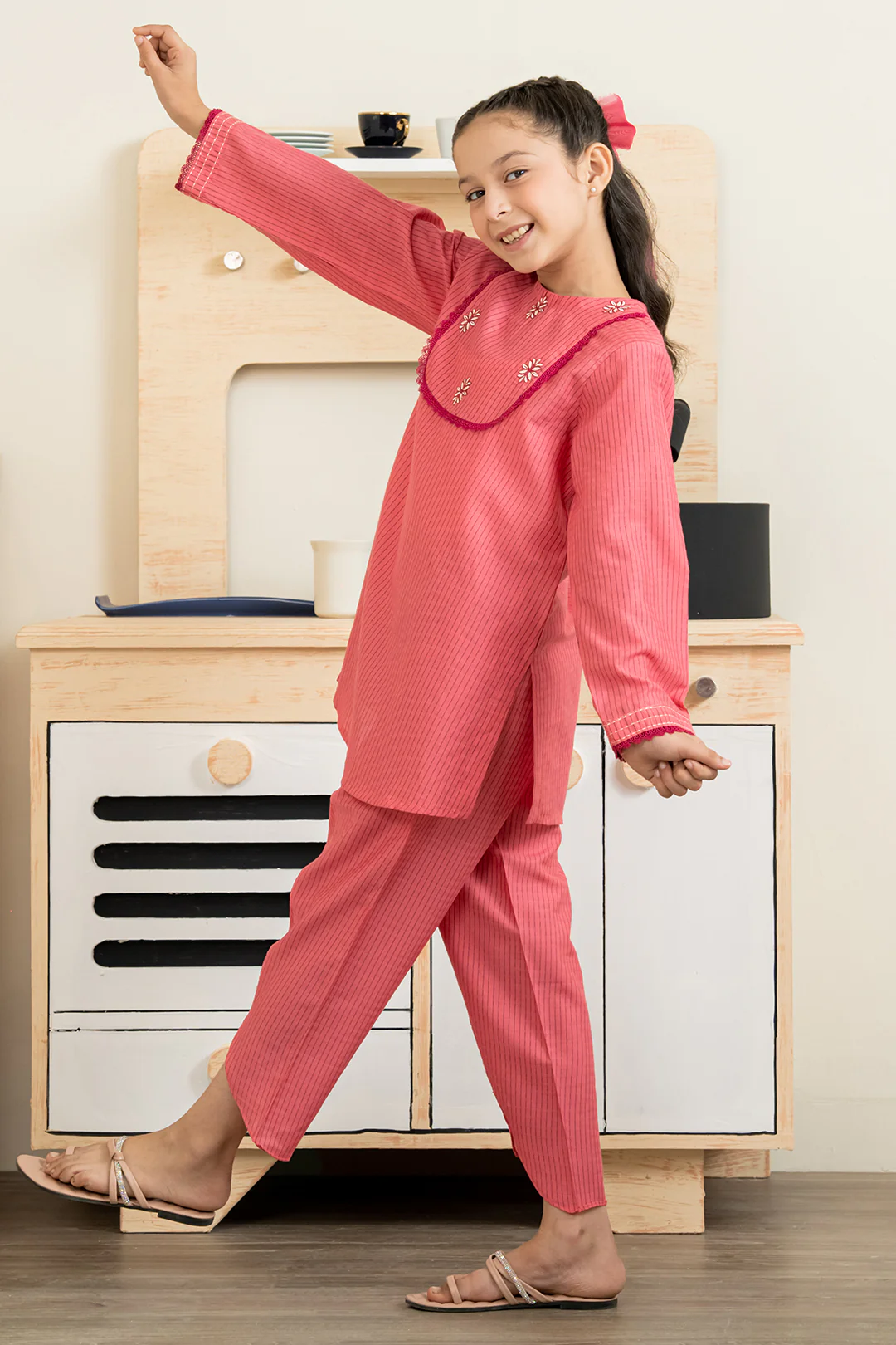 Embroidered Kurta Trouser - 2245 - Image 5