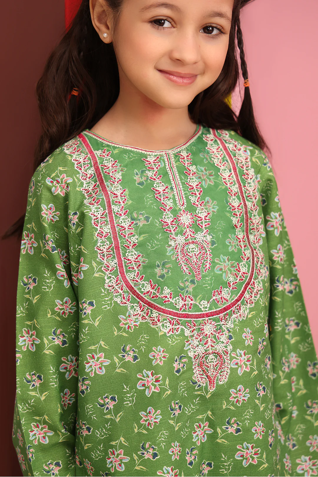 Embroidered Kurta Trouser - 2718 - Image 5