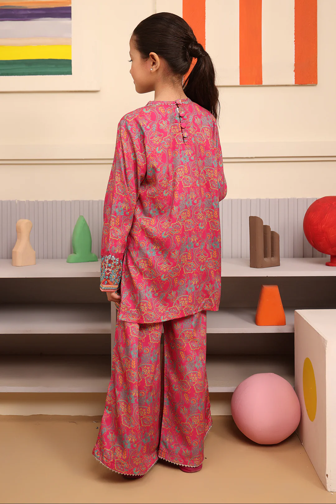 Embroidered Kurta Trouser - 2730 - Image 5