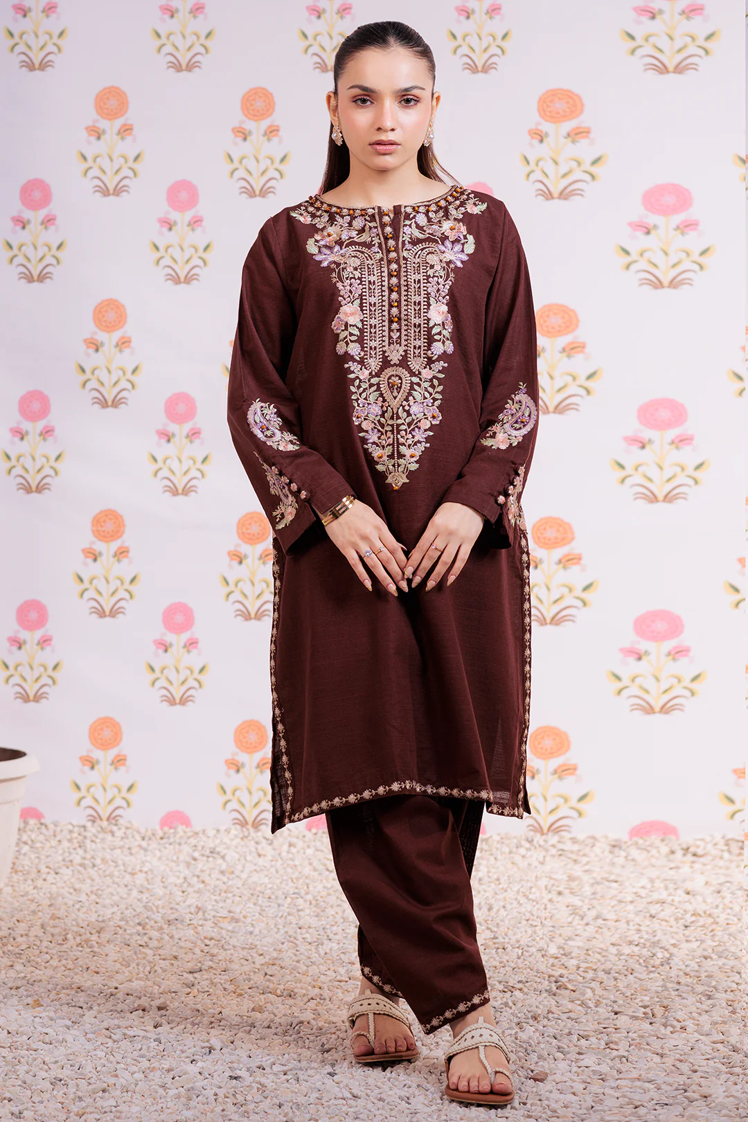 Embroidered Kurta Trouser - 1290 - Image 2