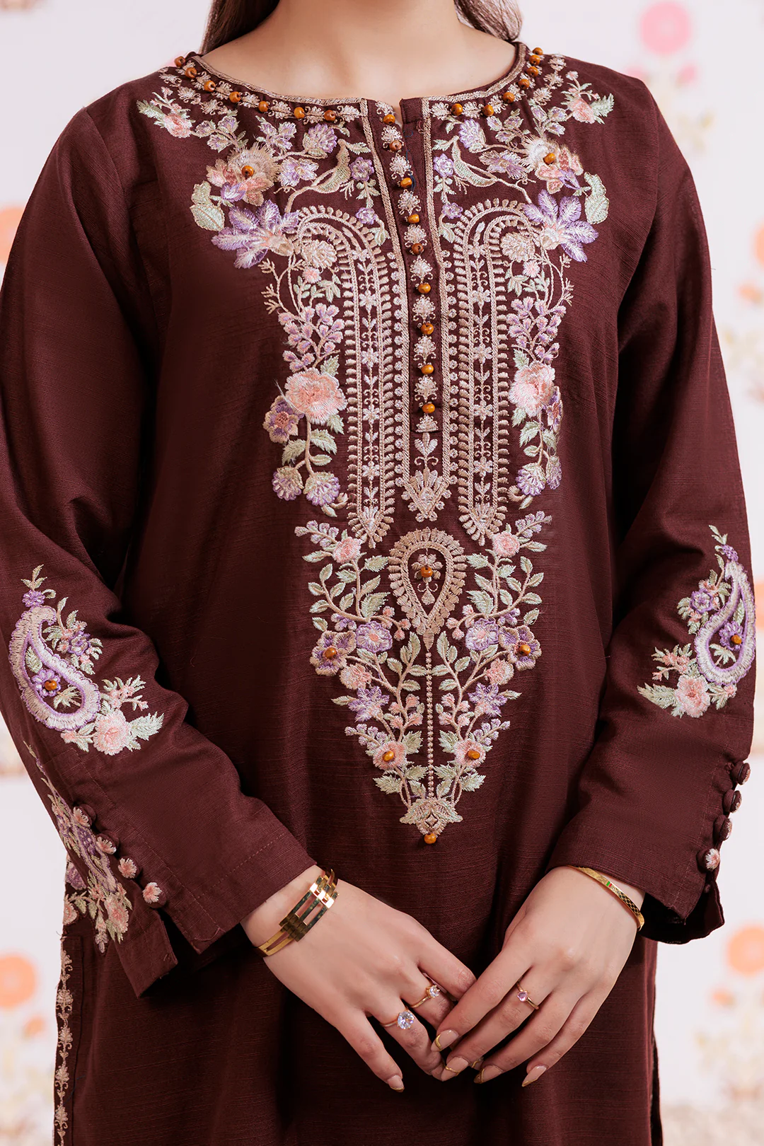 Embroidered Kurta Trouser - 1290 - Image 5