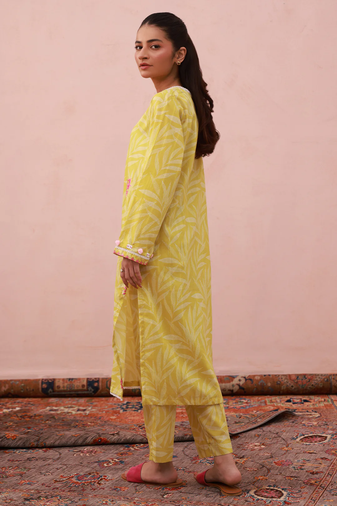 Embroidered Kurta Trouser - 2882 - Image 5
