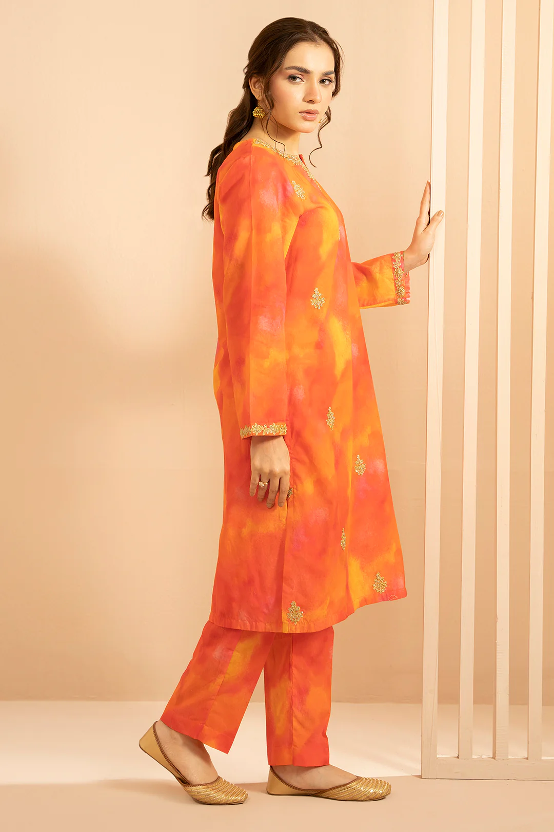 Embroidered Kurta Trouser - 2887 - Image 2