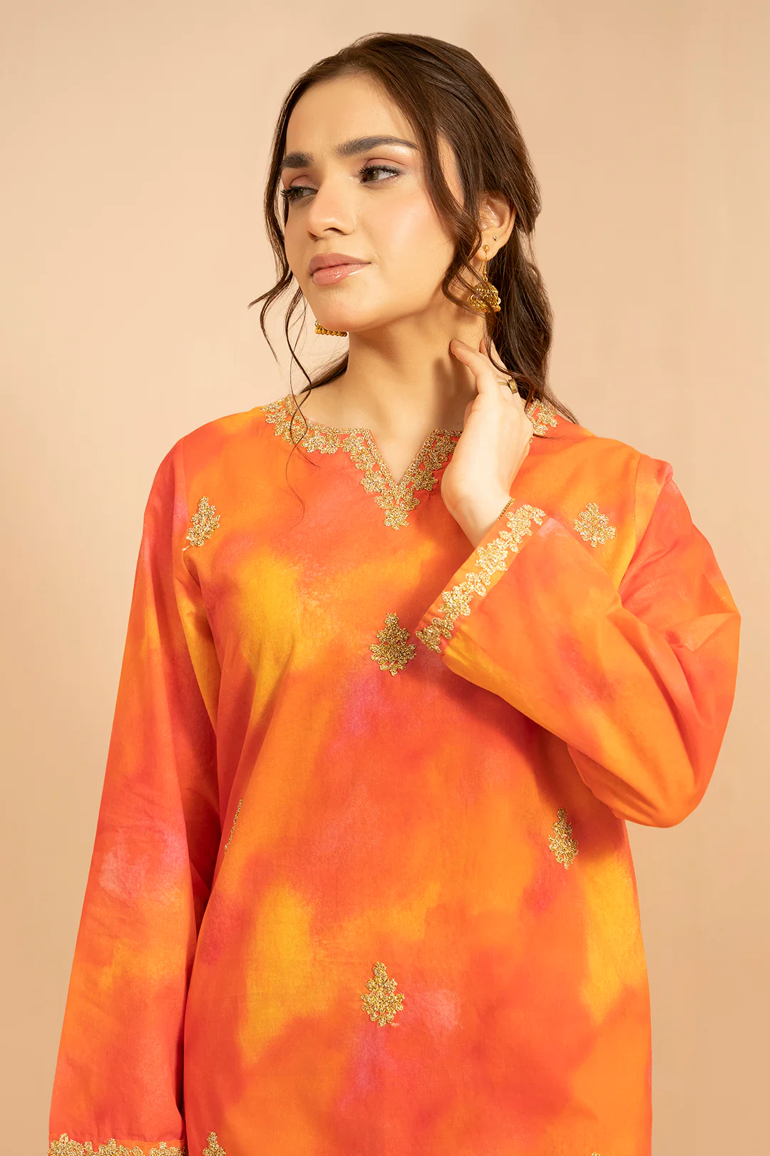 Embroidered Kurta Trouser - 2887 - Image 3