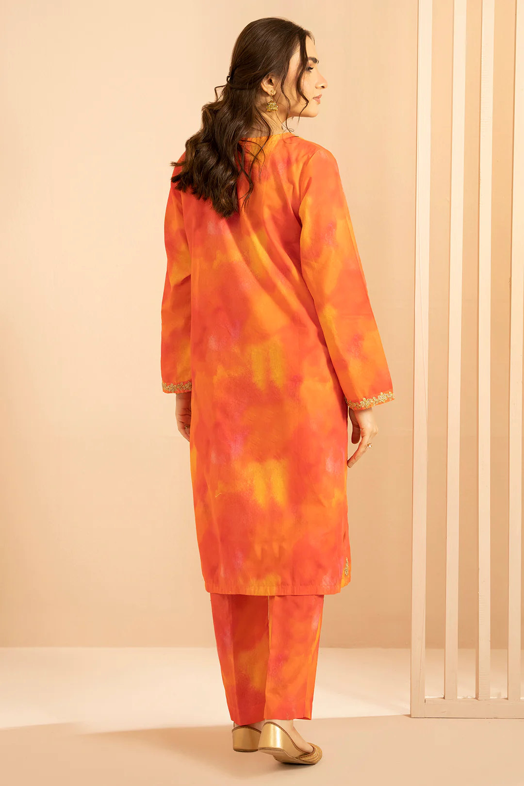 Embroidered Kurta Trouser - 2887 - Image 7
