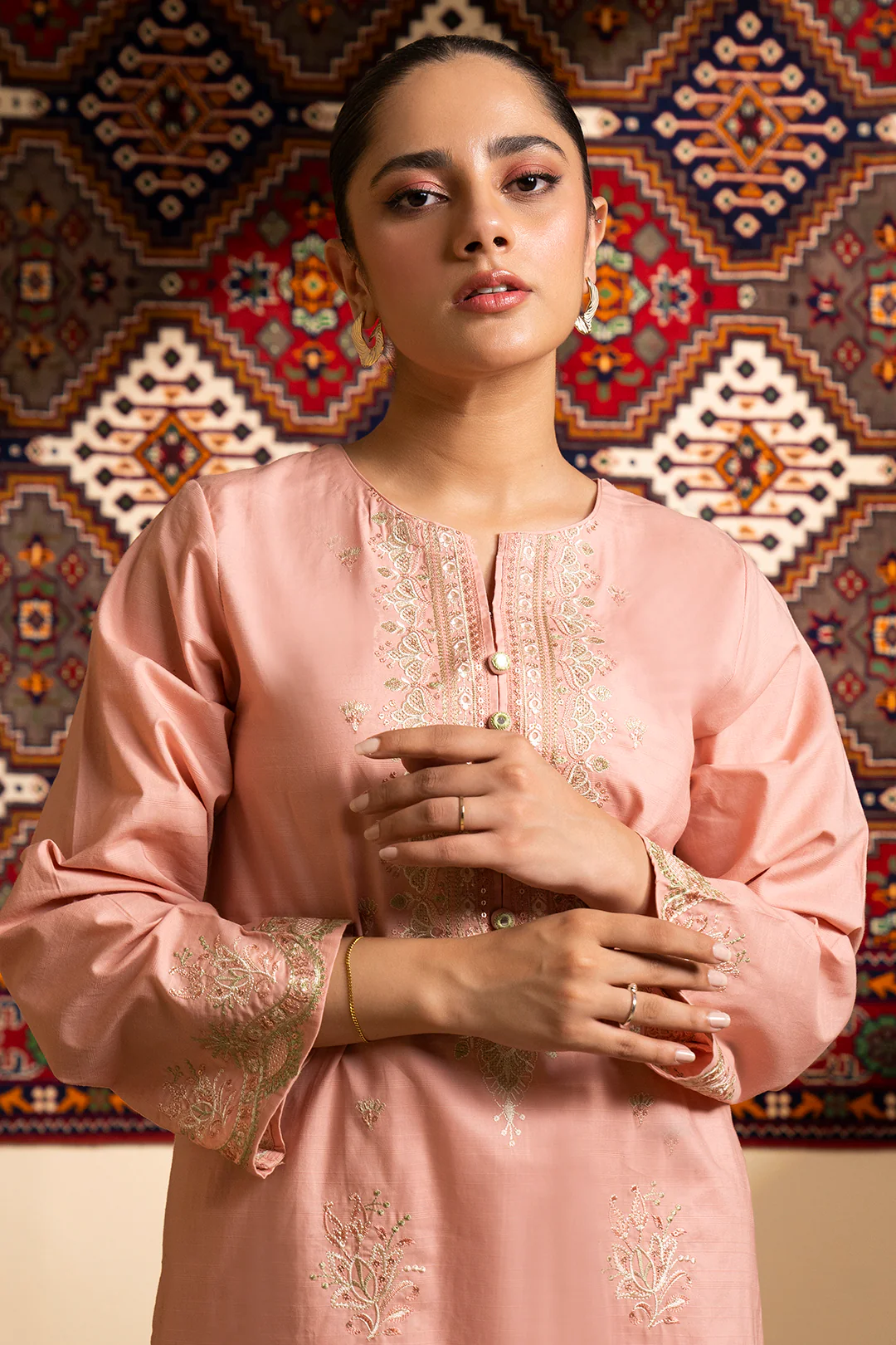 Embroidered Kurta Trouser - 3214 - Image 2