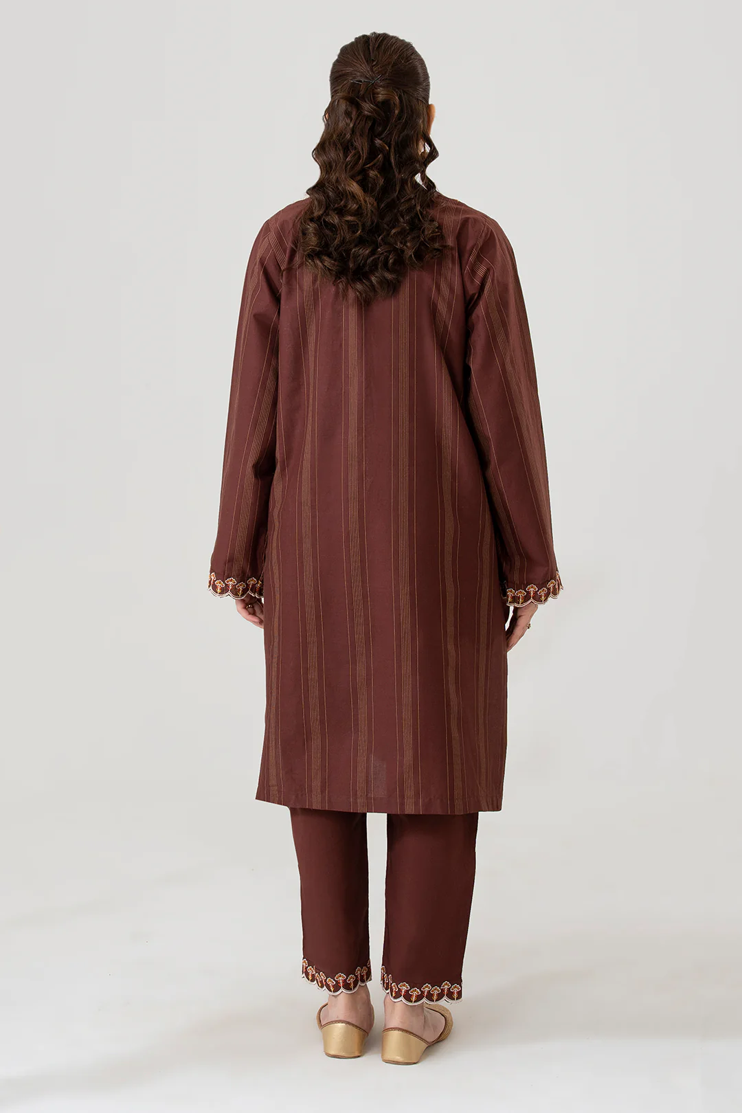 Embroidered Kurta Trouser - 3215 - Image 6