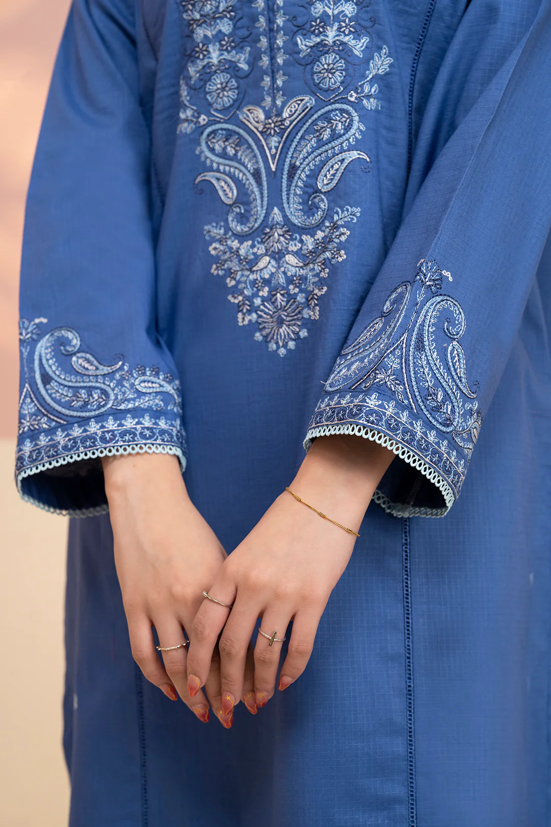 Embroidered Kurta Trouser - 3216 - Image 5