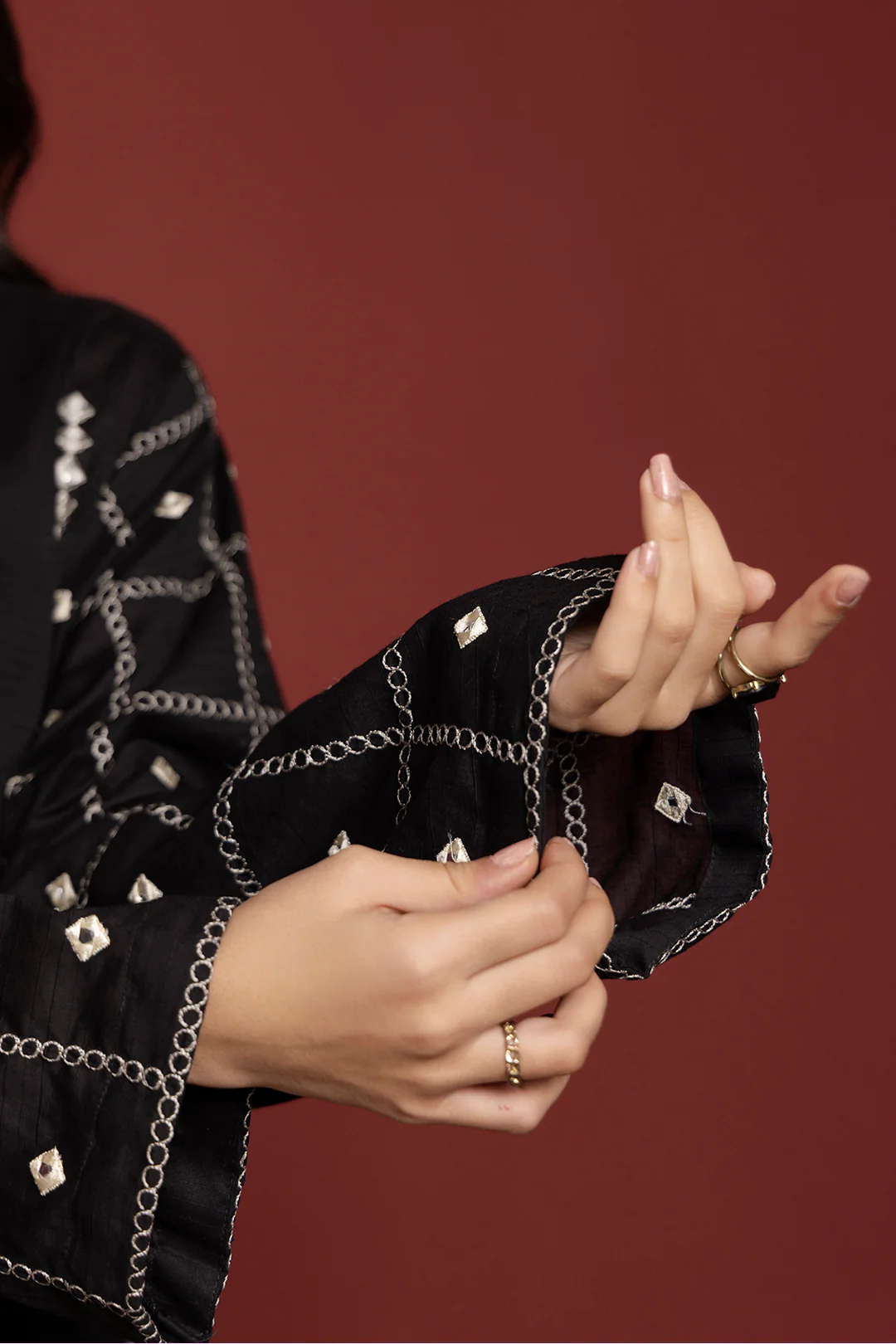 Embroidered Kurta Trouser - 3328 - Image 2