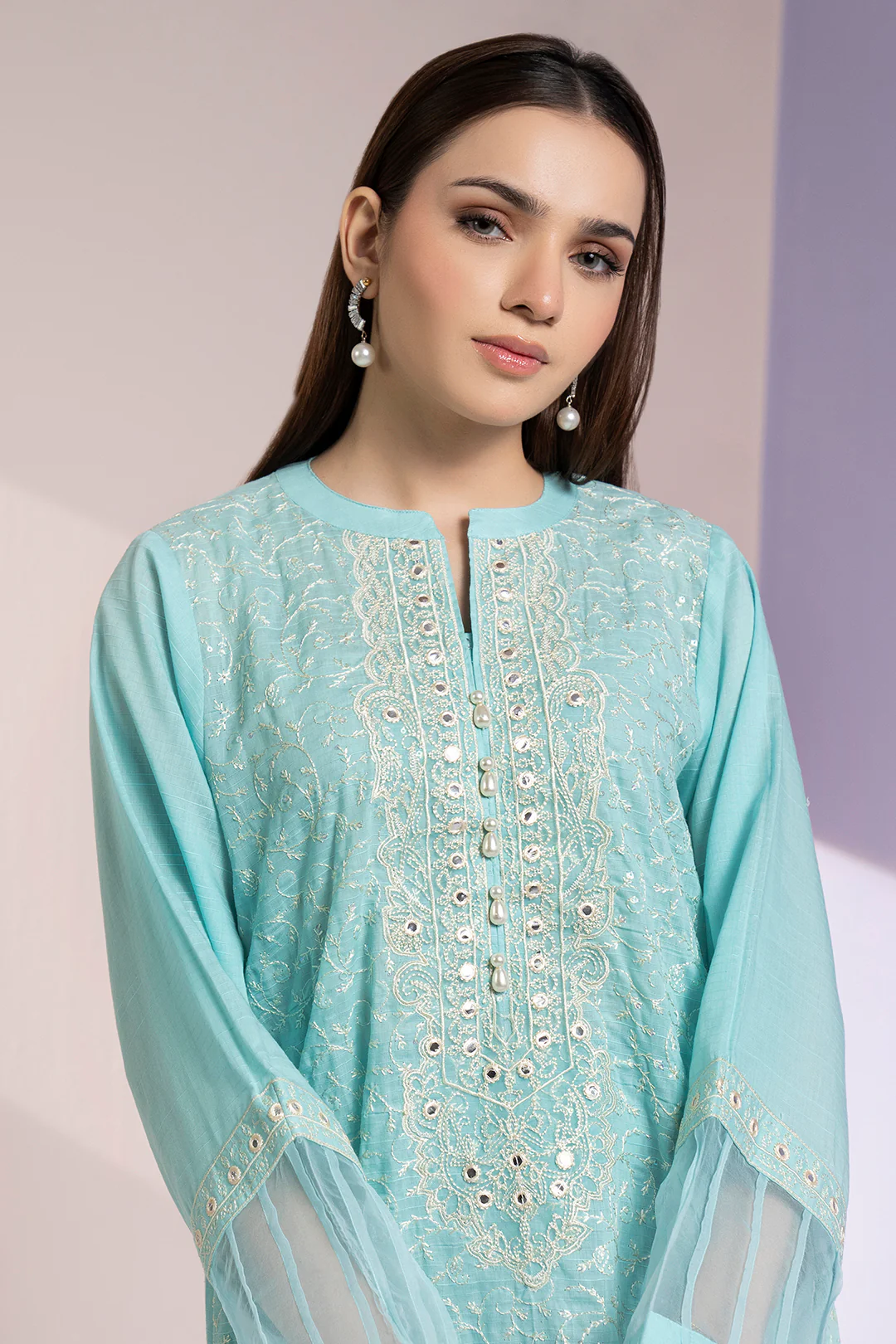 Embroidered Kurta Trouser - 3329 - Image 2