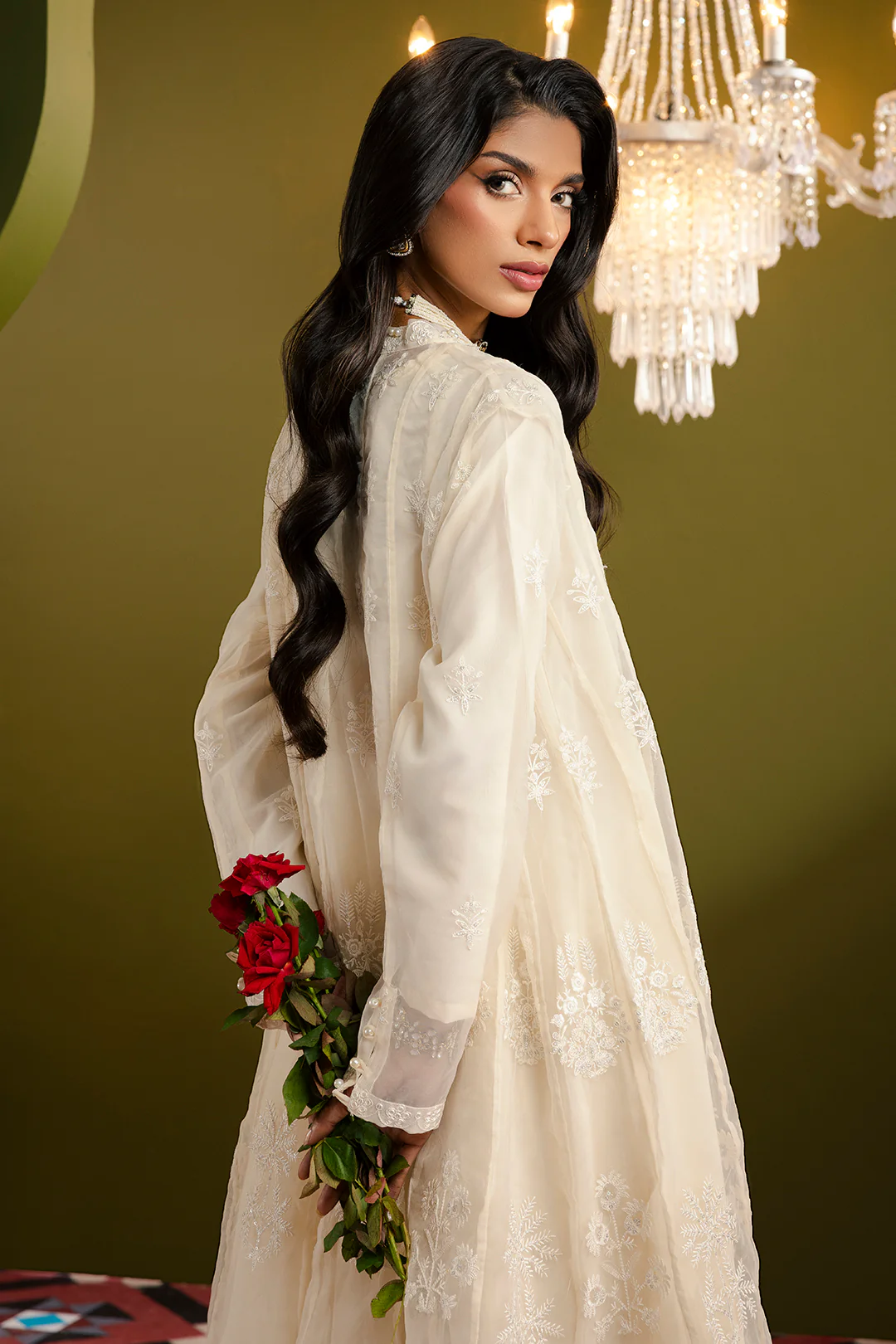 Front Open Frock With Crushed Plazo - 0711 - Image 20