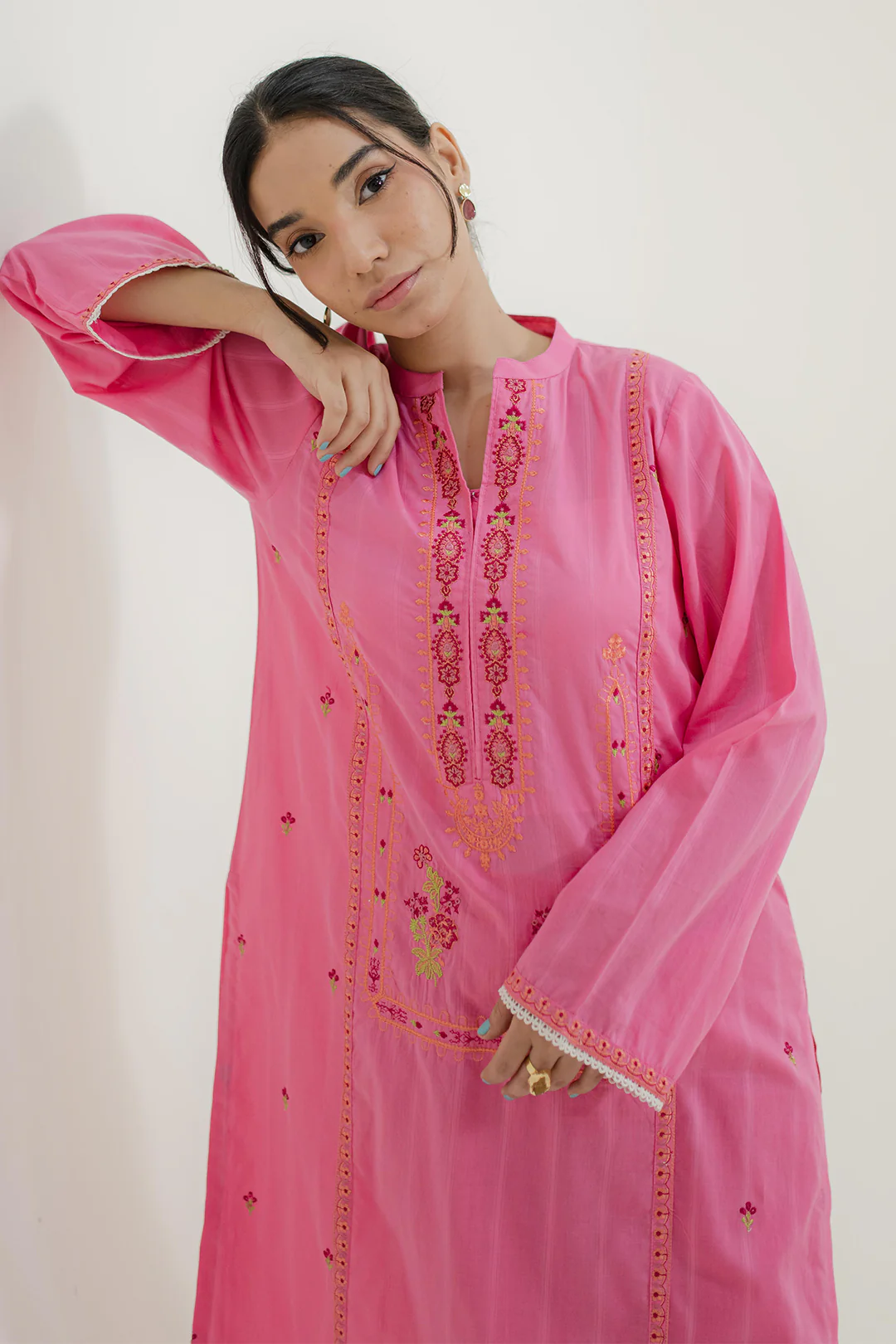 Embroidered Kurta Trouser - 1734 - Image 3