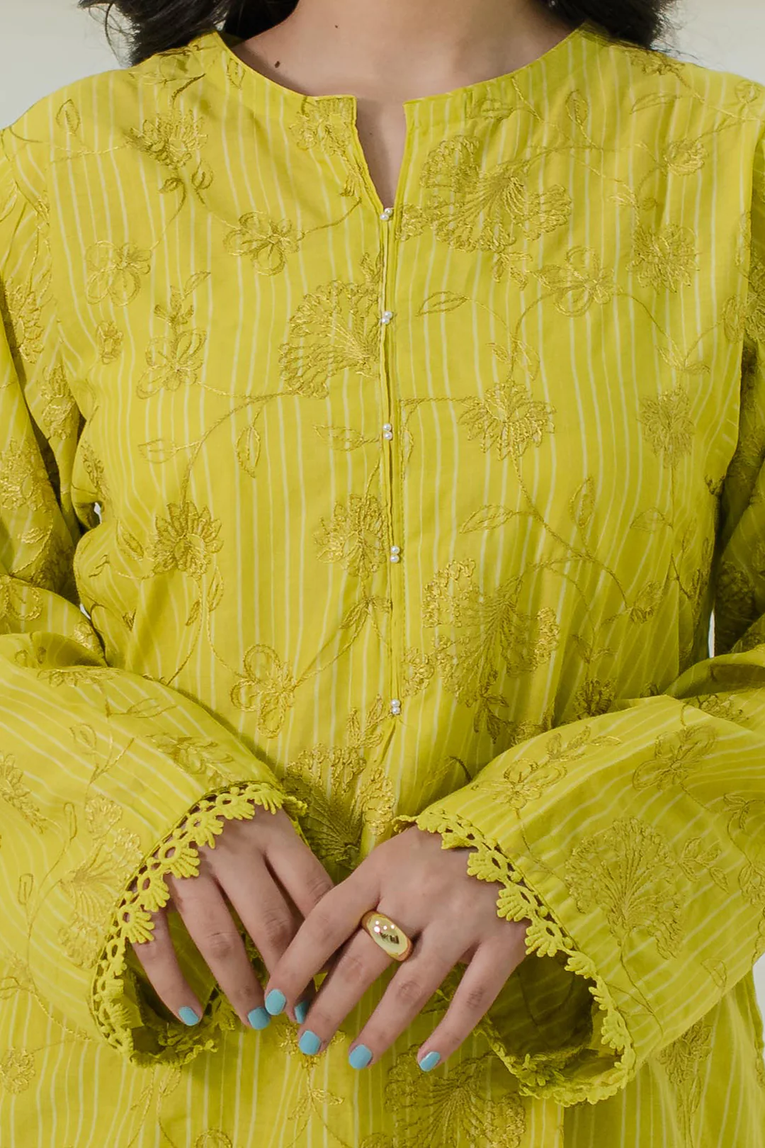 Embroidered Kurta Trouser - 1735 - Image 4