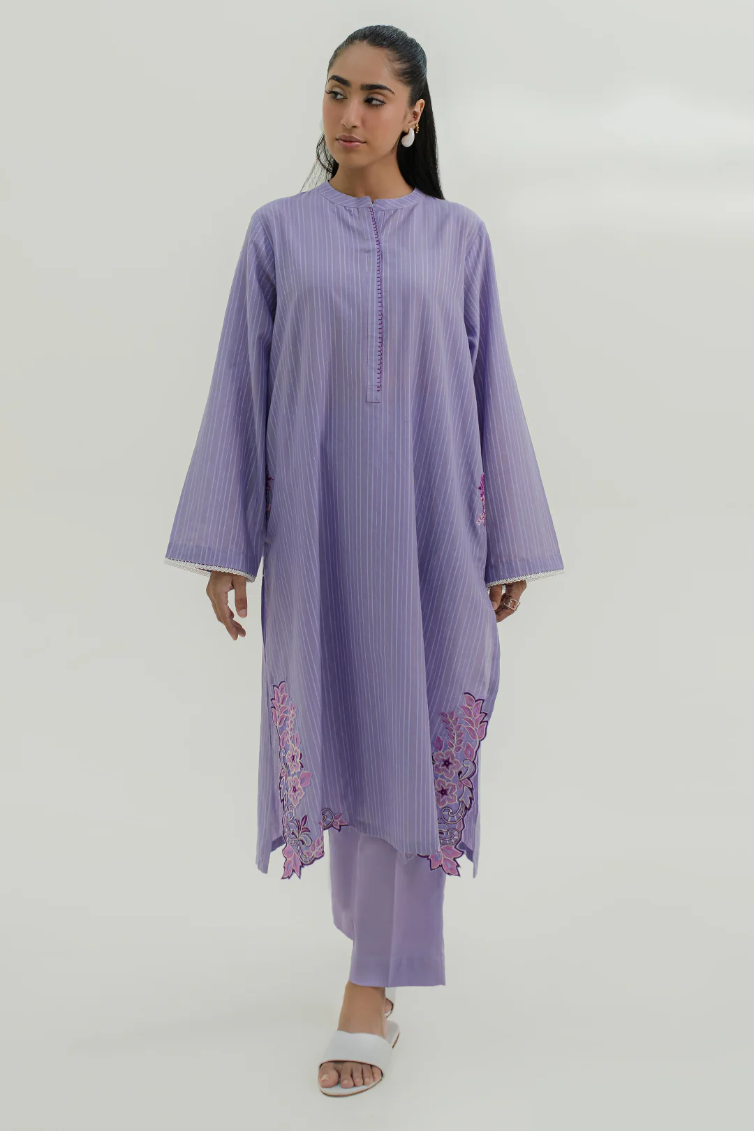 Embroidered Kurta Trouser - 1736 - Image 2