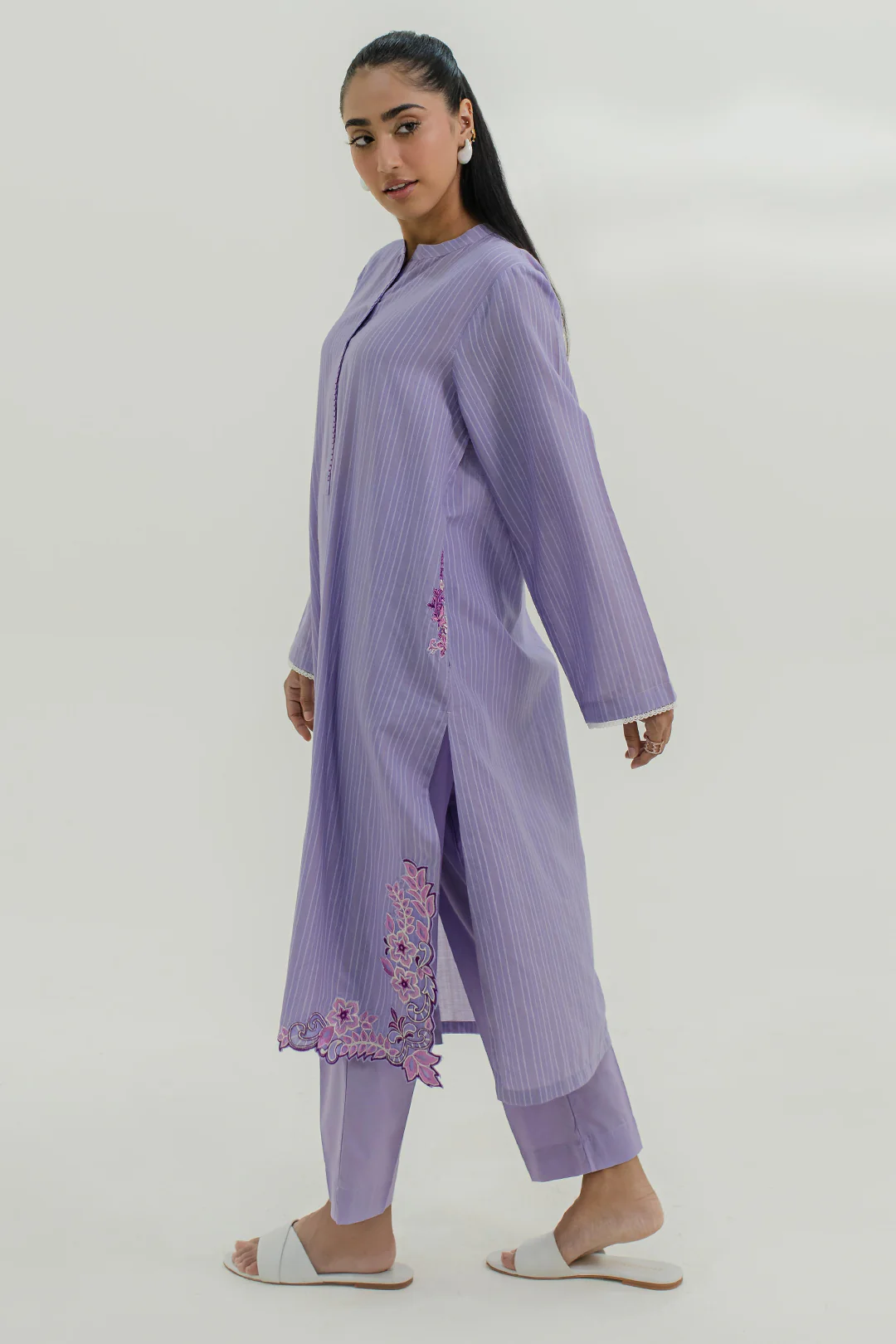 Embroidered Kurta Trouser - 1736 - Image 6