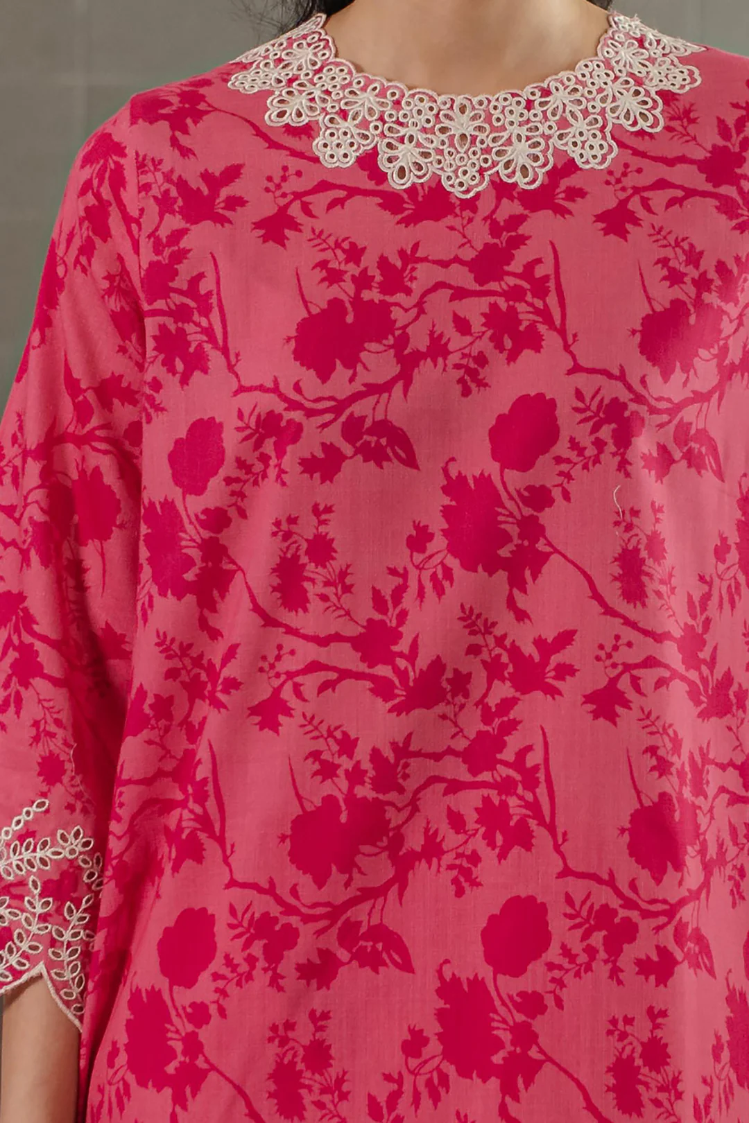 Embroidered  Kurta Trouser - 1739 - Image 4