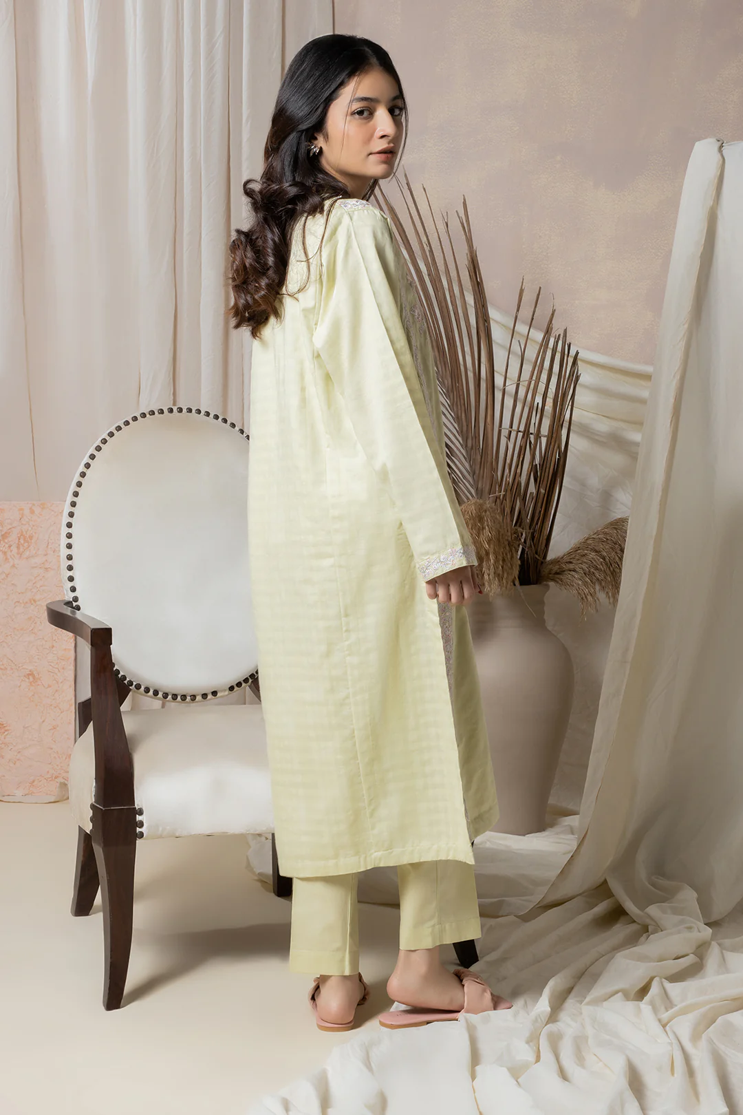 Embroidered Kurta Trouser - 1767 - Image 4
