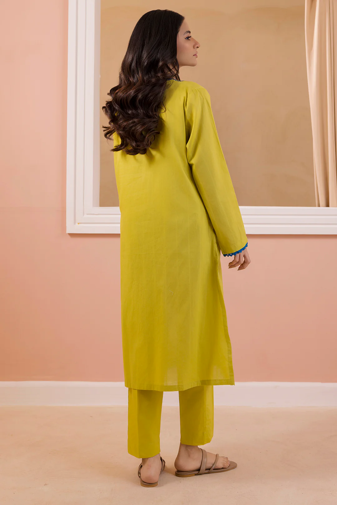 Embroidered Kurta Trouser - 1911 - Image 6